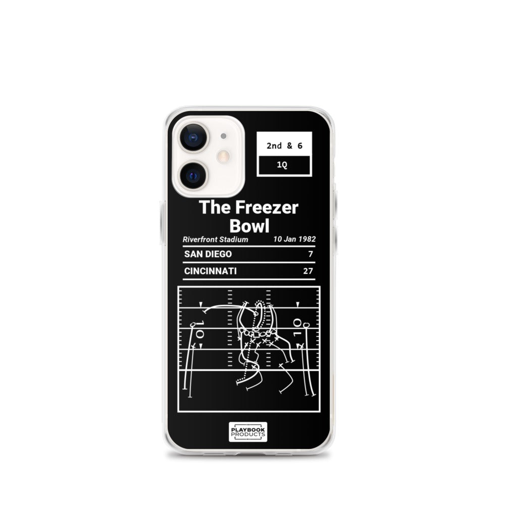 Greatest Bengals Plays iPhone Case: The Freezer Bowl (1982)