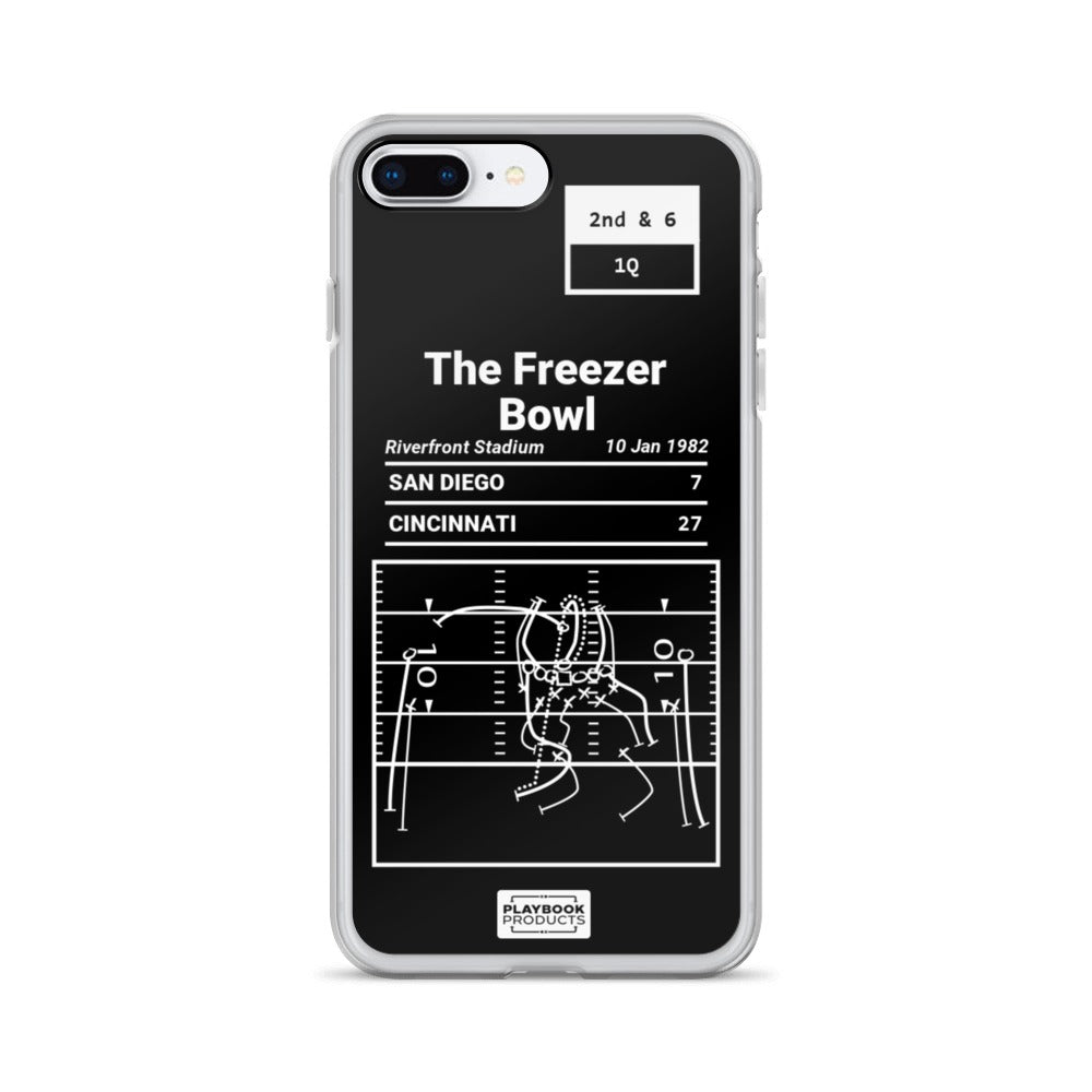 Greatest Bengals Plays iPhone Case: The Freezer Bowl (1982)