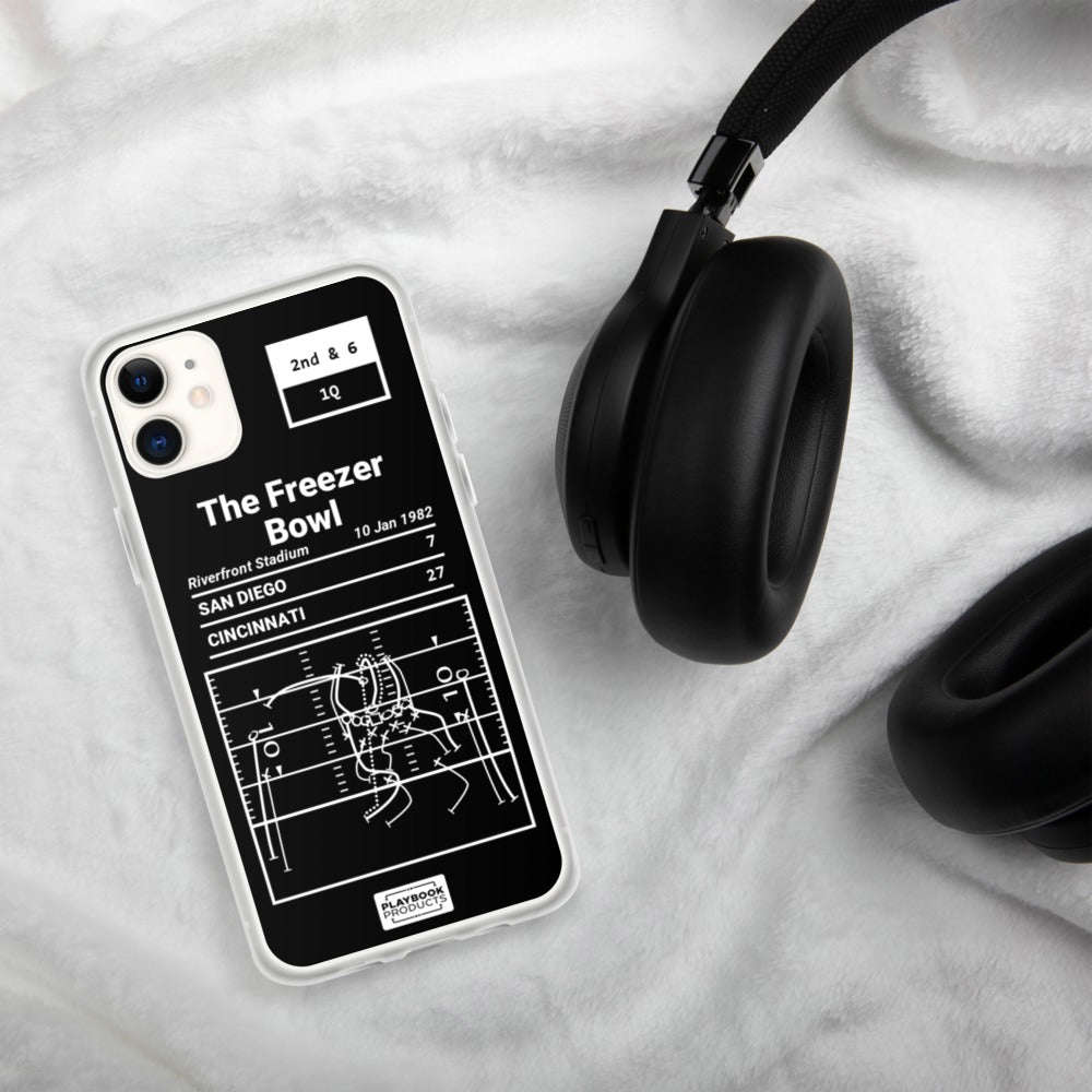 Greatest Bengals Plays iPhone Case: The Freezer Bowl (1982)