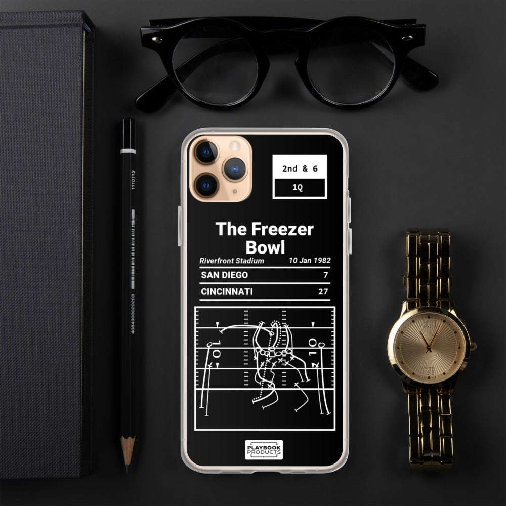 Greatest Bengals Plays iPhone Case: The Freezer Bowl (1982)