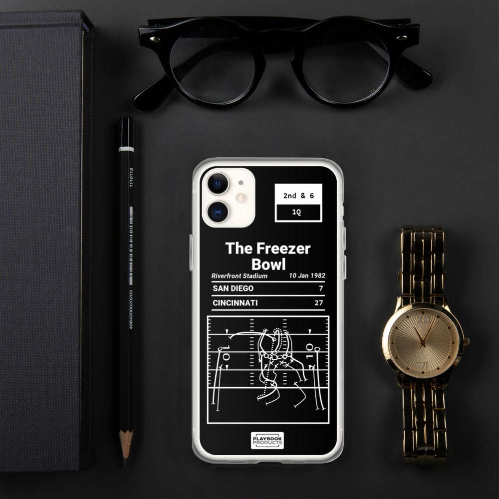 Greatest Bengals Plays iPhone Case: The Freezer Bowl (1982)