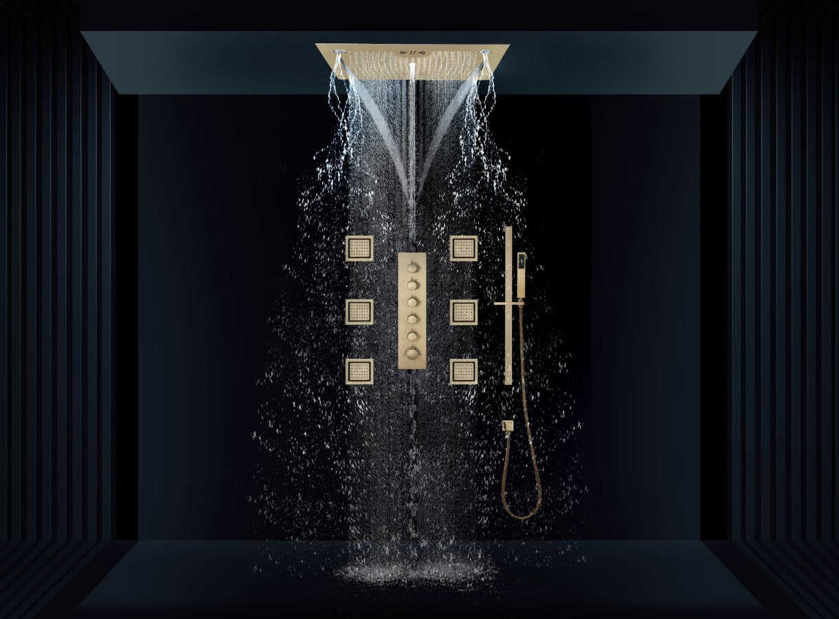 HAVASU 28" Ceiling Mounted Complete LED Music Shower System