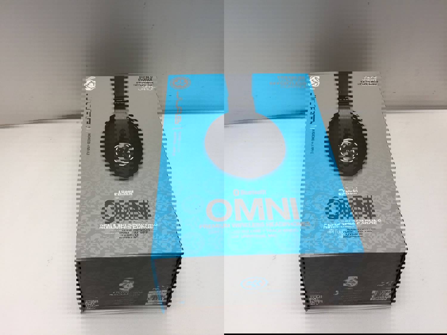 JLab Audio OMNI Premium Folding Bluetooth Wireless Headphone OMNI-BLK-BOX