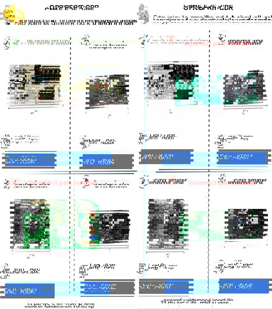 GlobPro Ice Cube Maker Control Board Replacement for KitchenAid, Kenmore, Whirlpool