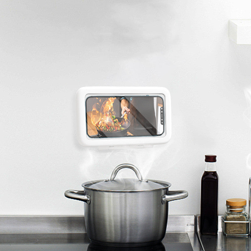 Waterproof Shower Phone Box with Touch Screen for Bathroom and Kitchen Use