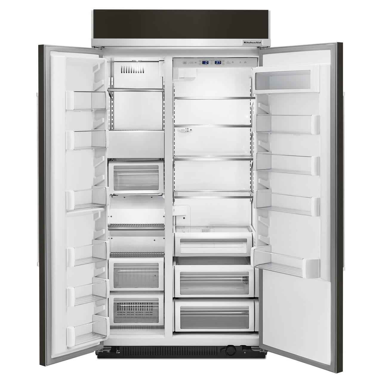 KitchenAid 25.5 cu.ft. Built-in Side-by-Side Refrigerator with Interior Ice Maker
