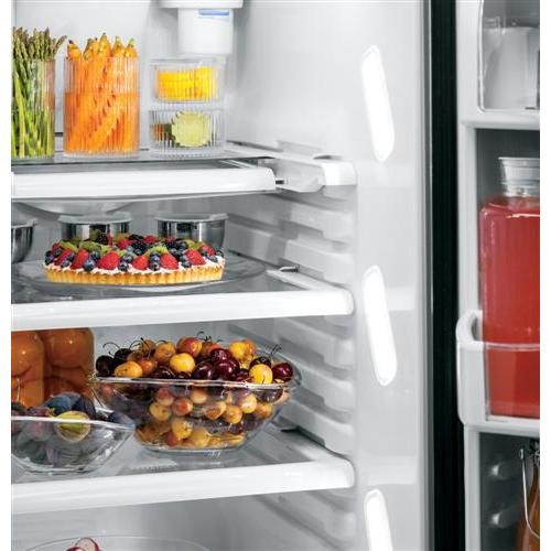GE Profile 36-inch, 25.3 cu. ft. Side-by-Side Refrigerator with Ice and Water PSE25KSHSS