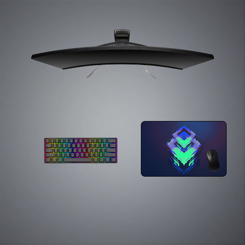 Cube Geometry Design Gaming Mouse Pad - M-XXL Size for Computer Desk