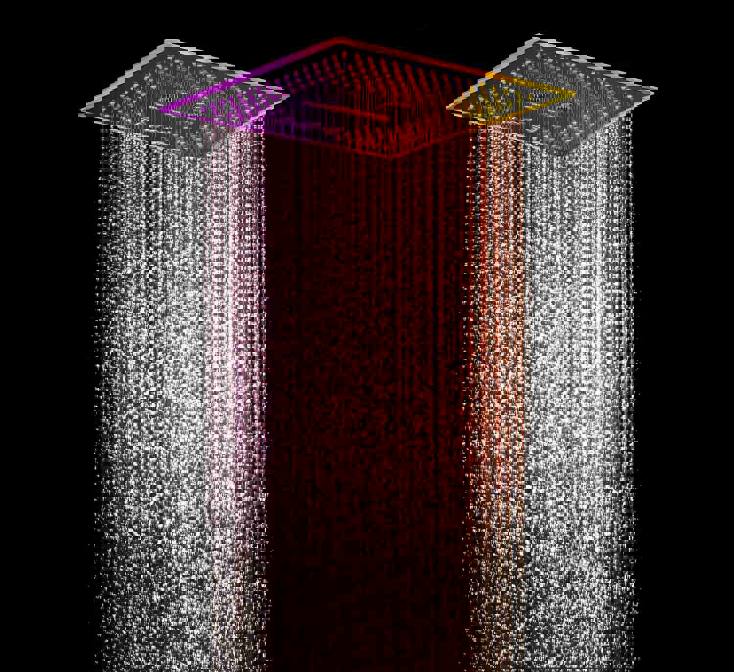 SAHARA 16-in-1 Complete LED Music Shower System with Body Jets and Wall Mount Showerhead