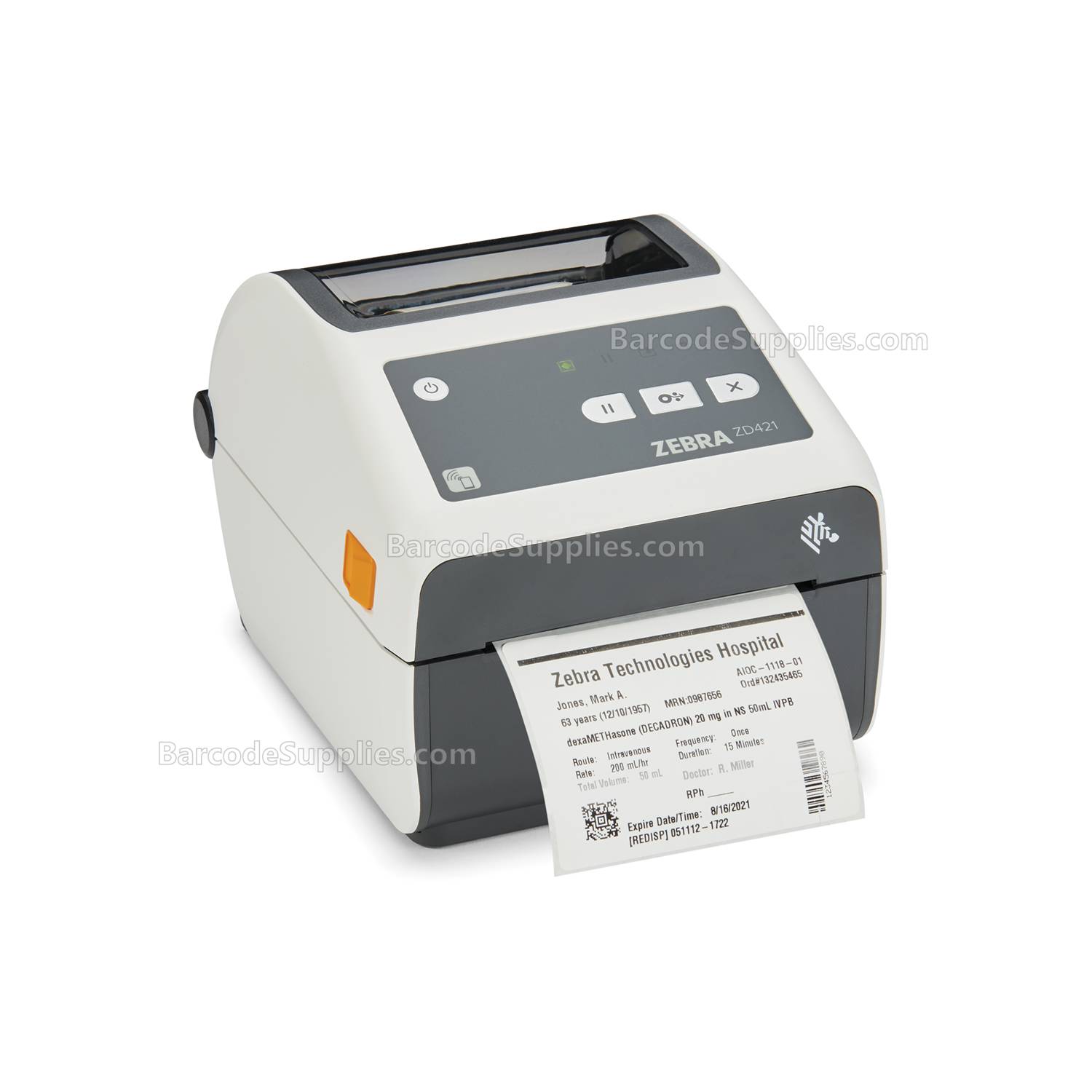 Zebra Direct Thermal Printer ZD421 - Healthcare, 300 dpi, Multi-Connectivity (USB, Ethernet, BTLE5)