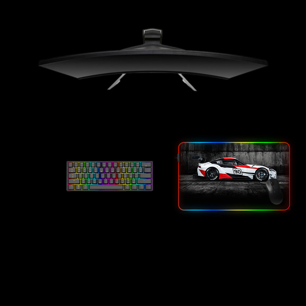 GR Supra Design RGB Gaming Mouse Pad with LED Strip for Computer Desk