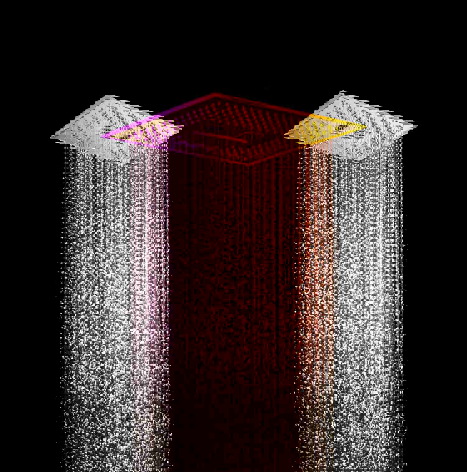 SAHARA 16-in-1 Complete LED Music Shower System with Body Jets and Wall Mount Showerhead