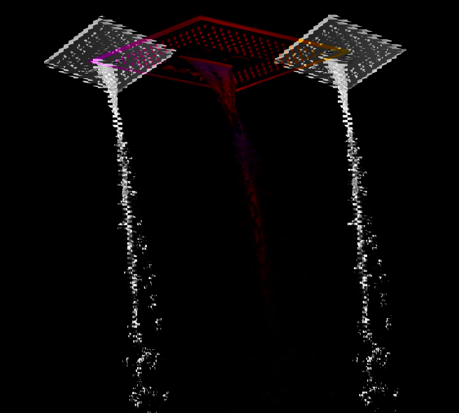 SAHARA 16-in-1 Complete LED Music Shower System with Body Jets and Wall Mount Showerhead