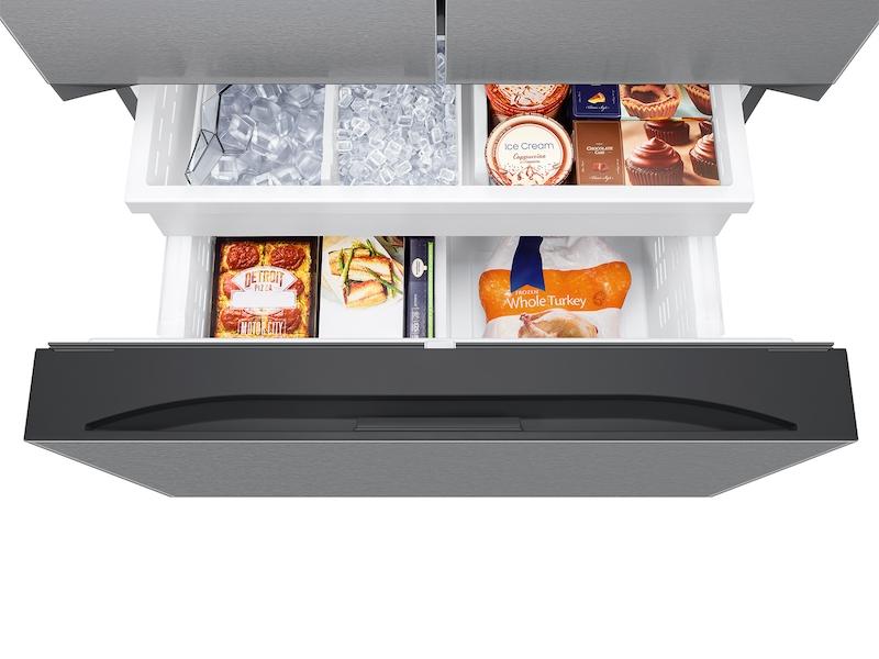 SAMSUNG 27 cu. ft. Mega Capacity Counter Depth 3-Door French Door Refrigerator with Dual Auto Ice Maker in Stainless Steel