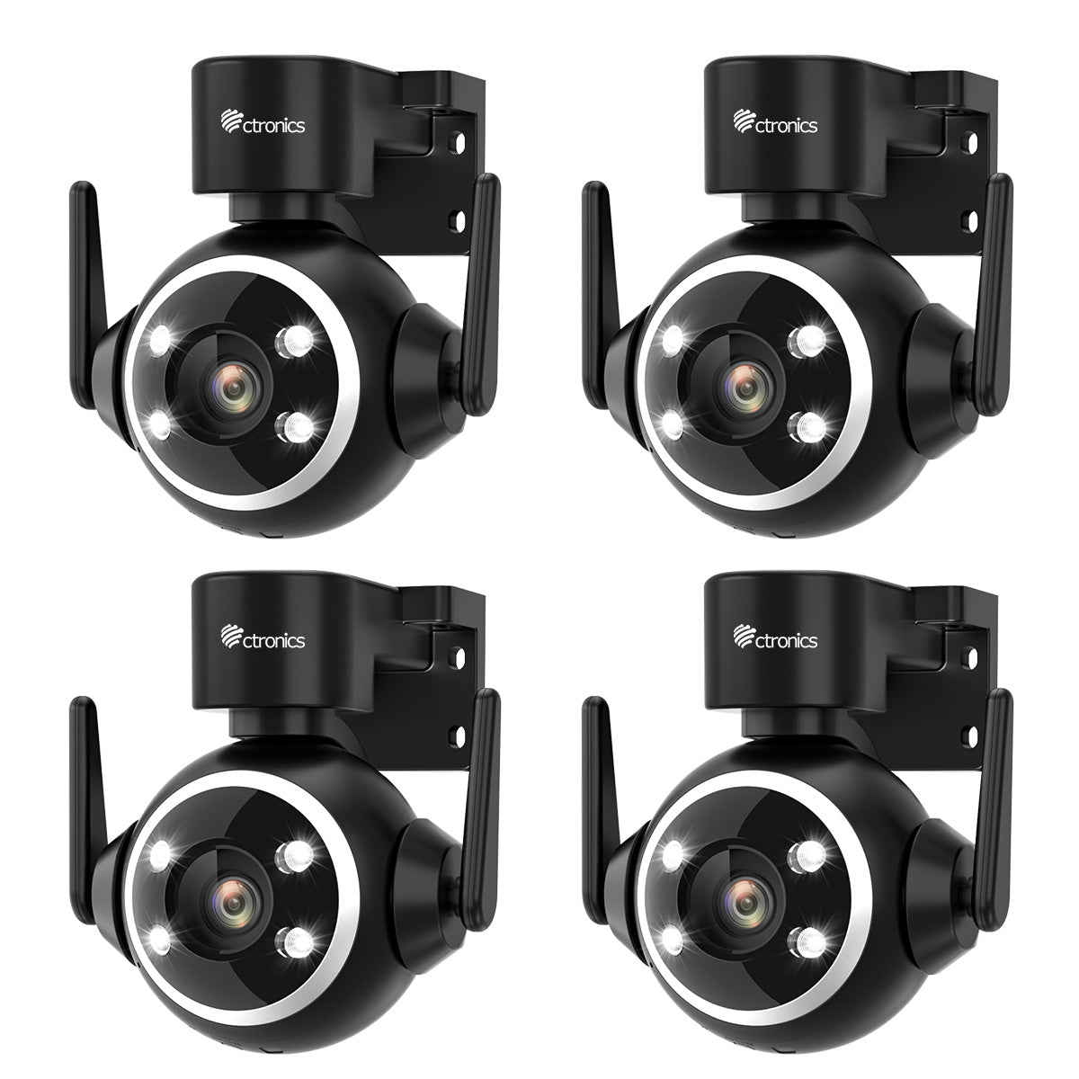 Ctronics 2.5K 4MP Outdoor Surveillance Camera with Dual Band WLAN & 24/7 Recording