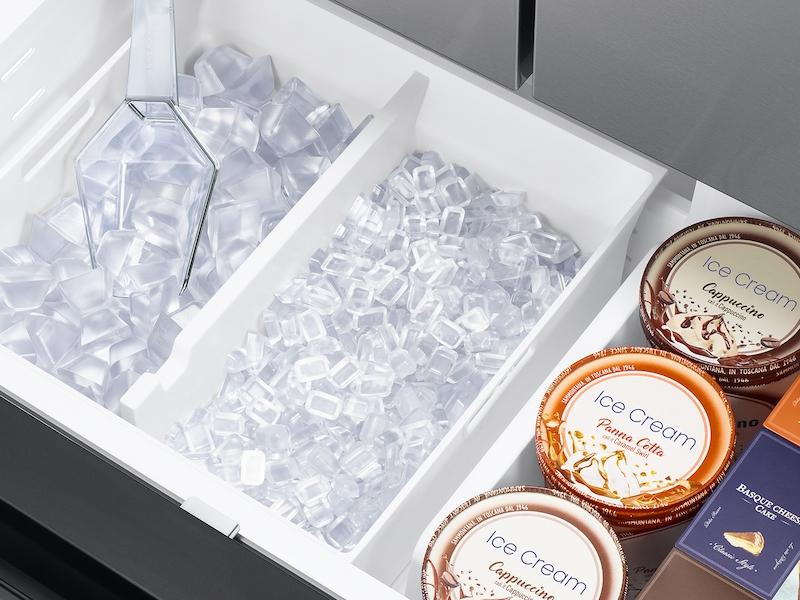 SAMSUNG 27 cu. ft. Mega Capacity Counter Depth 3-Door French Door Refrigerator with Dual Auto Ice Maker in Stainless Steel