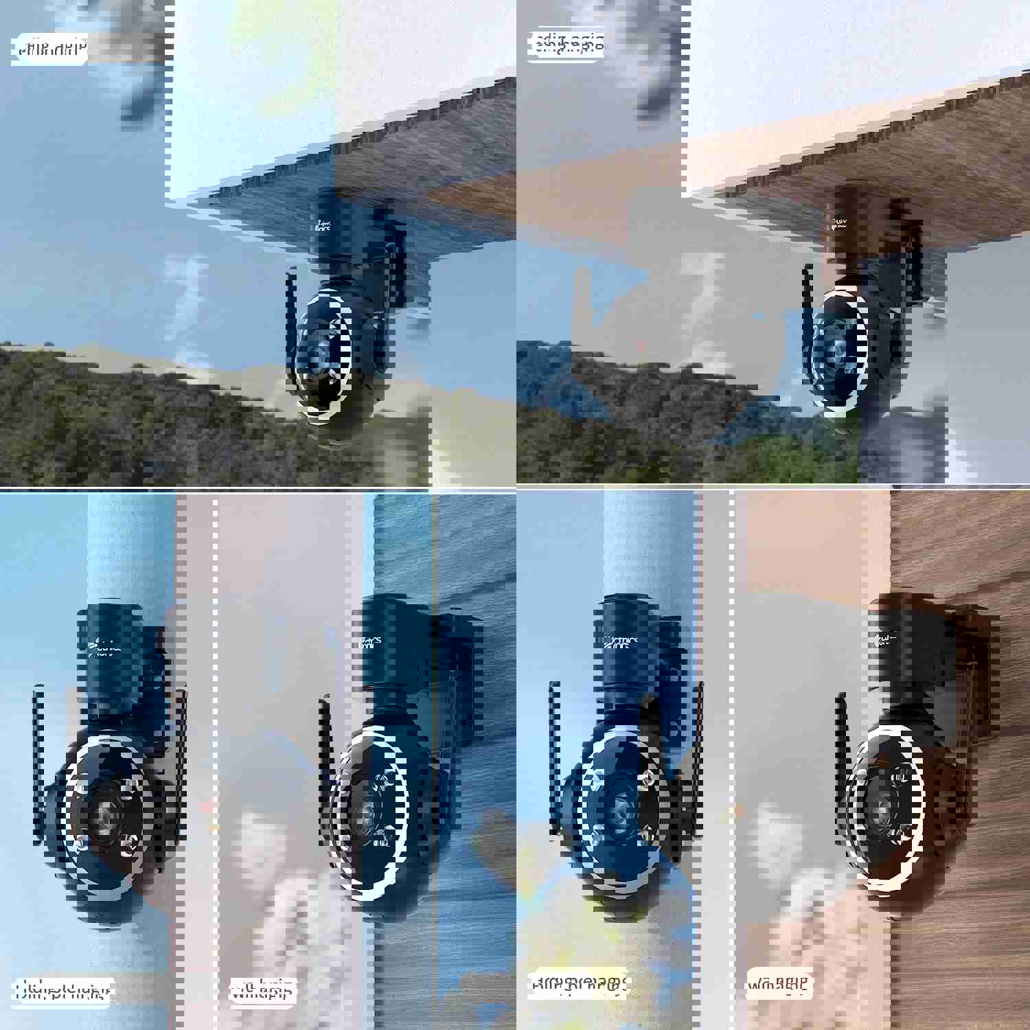 Ctronics 2.5K 4MP Outdoor Surveillance Camera with Dual Band WLAN & 24/7 Recording