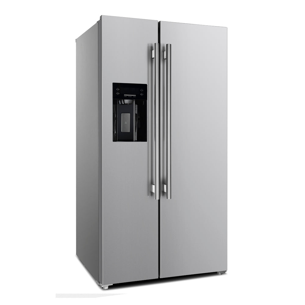 Forno 36-Inch Side by Side 20 cu.ft Stainless Steel Refrigerator with Water Dispenser and Ice Maker (FFRBI1844-36SB)