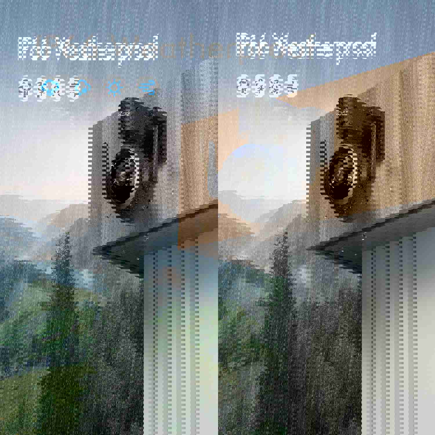 Ctronics 2.5K 4MP Outdoor Surveillance Camera with Dual Band WLAN & 24/7 Recording