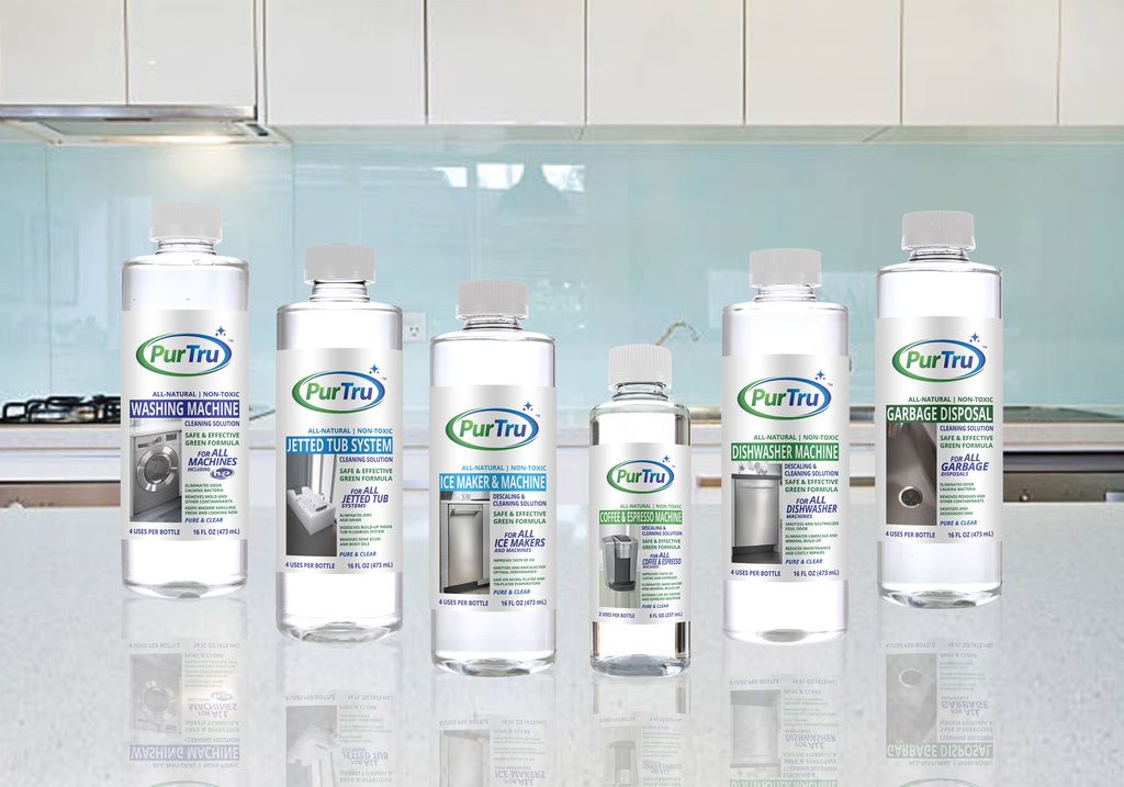 PurTru™ Ice Maker & Machine Descaling and Cleaning Solution (2 Pack) - All-Natural Non-Toxic Cleaner