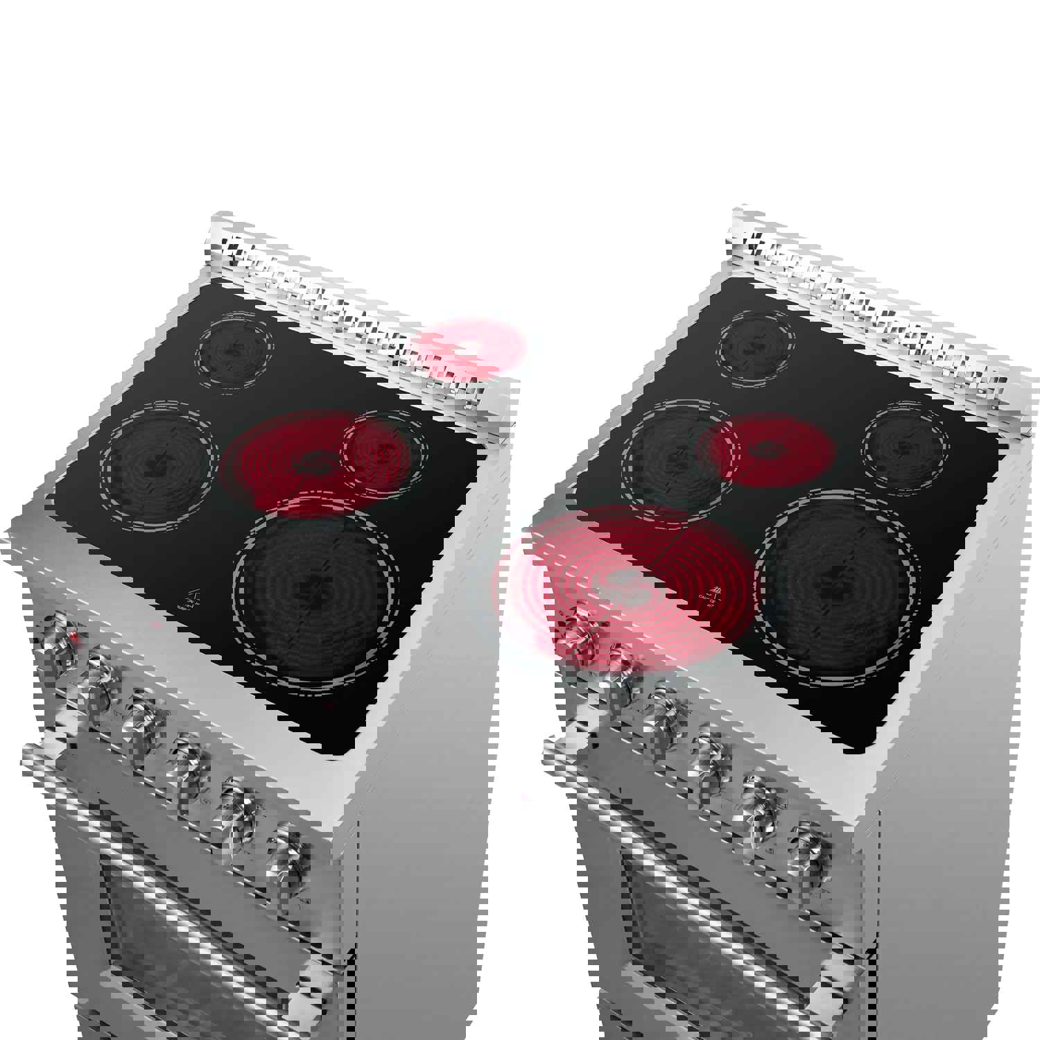 Forno 2-Piece Luxury Appliance Package - 30-Inch Electric Range & Pro-Style Refrigerator and Freezer in Stainless Steel