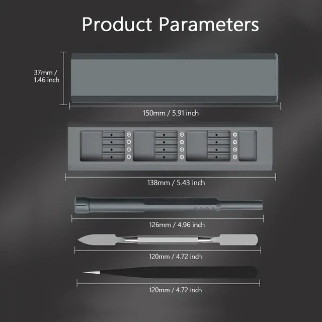 44 In 1 Precision Screwdriver Set, Multifunction Magnetic Mini Screw Driver Repair Tool Kit