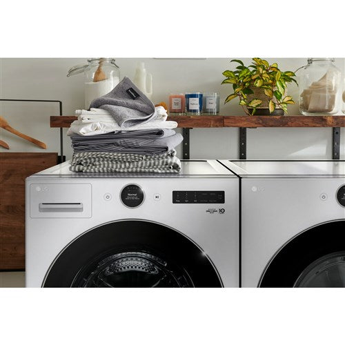 LG DLEX5500W 7.4 CF Ultra Large Capacity Electric Dryer with Sensor Dry and TurboSteam Technology