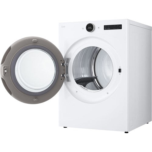LG DLEX5500W 7.4 CF Ultra Large Capacity Electric Dryer with Sensor Dry and TurboSteam Technology
