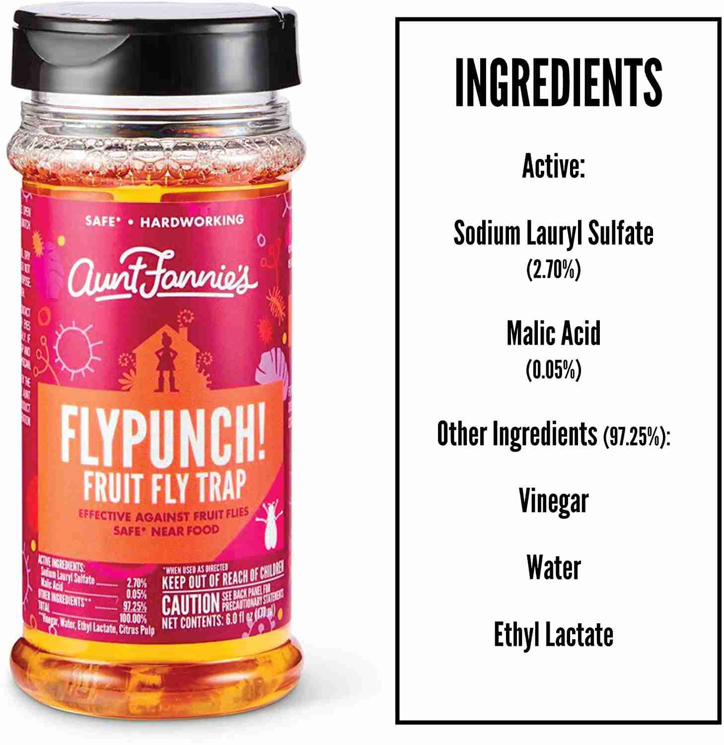 Aunt Fannies FlyPunch - Fruit Fly Trap (3-Pack), Safe & Effective Indoor Solution