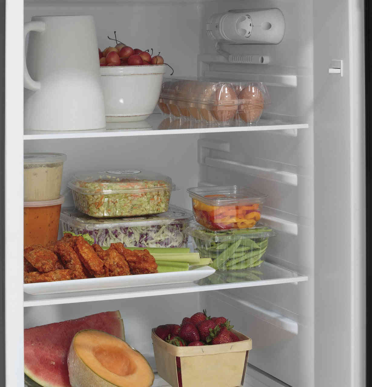 GE Appliances 9.8 Cu. Ft. 12 Volt DC Top-Freezer Refrigerator - Stainless Steel