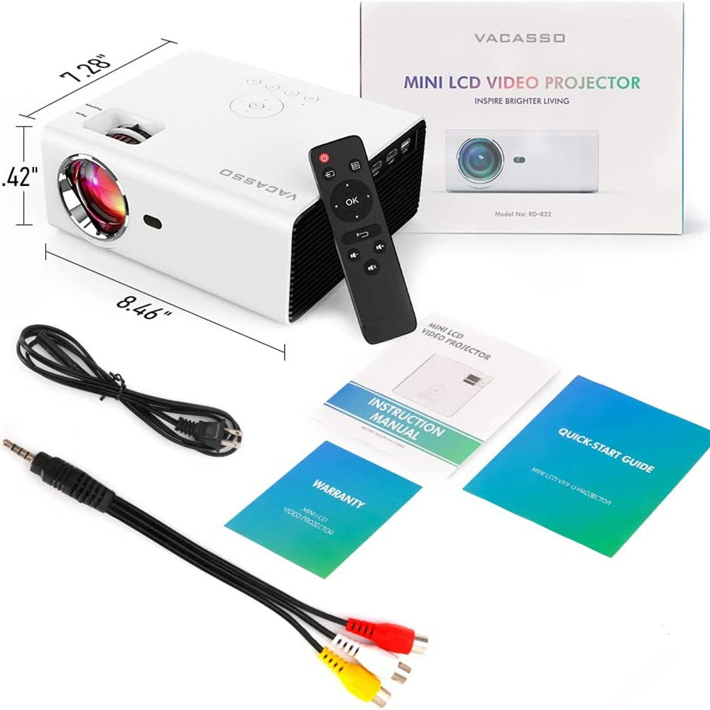 UWR-Nite 1080P Video Projector with 4000 Lumen, Portable Home Theater System for Indoor & Outdoor Use