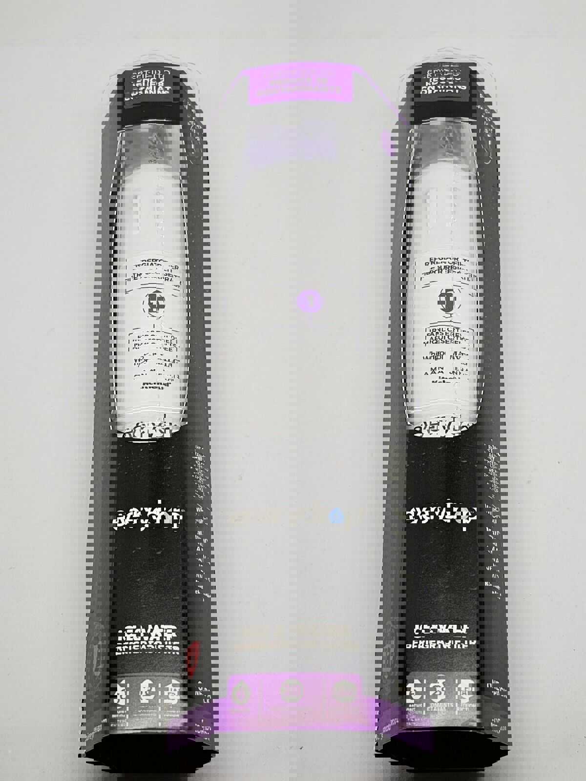 Lot Of 2 EveryDrop #1 Refrigerator Ice and Water Filter 1 EDRIRXD1 Purple New