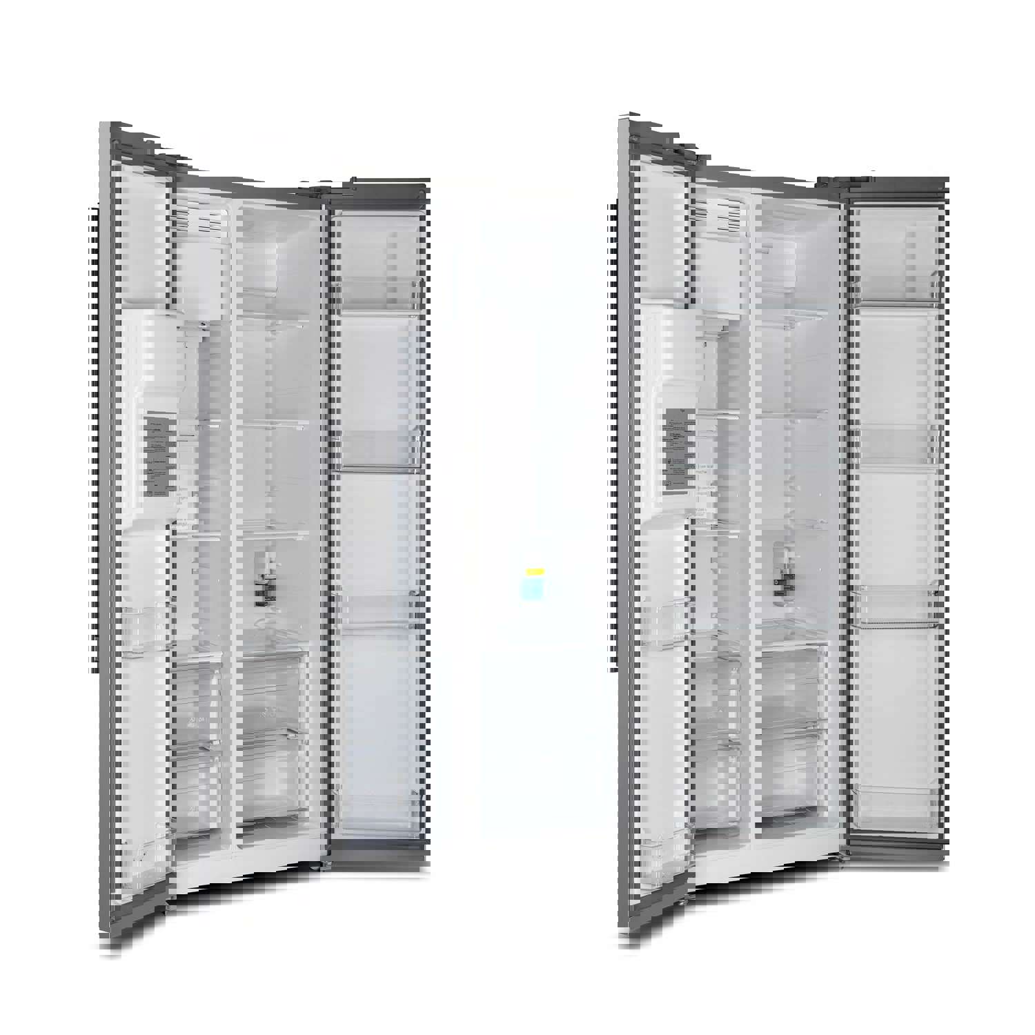 Forno 36-Inch Built-In Side-by-Side 20 cu.ft Stainless Steel Refrigerator with Water Dispenser and Ice Maker