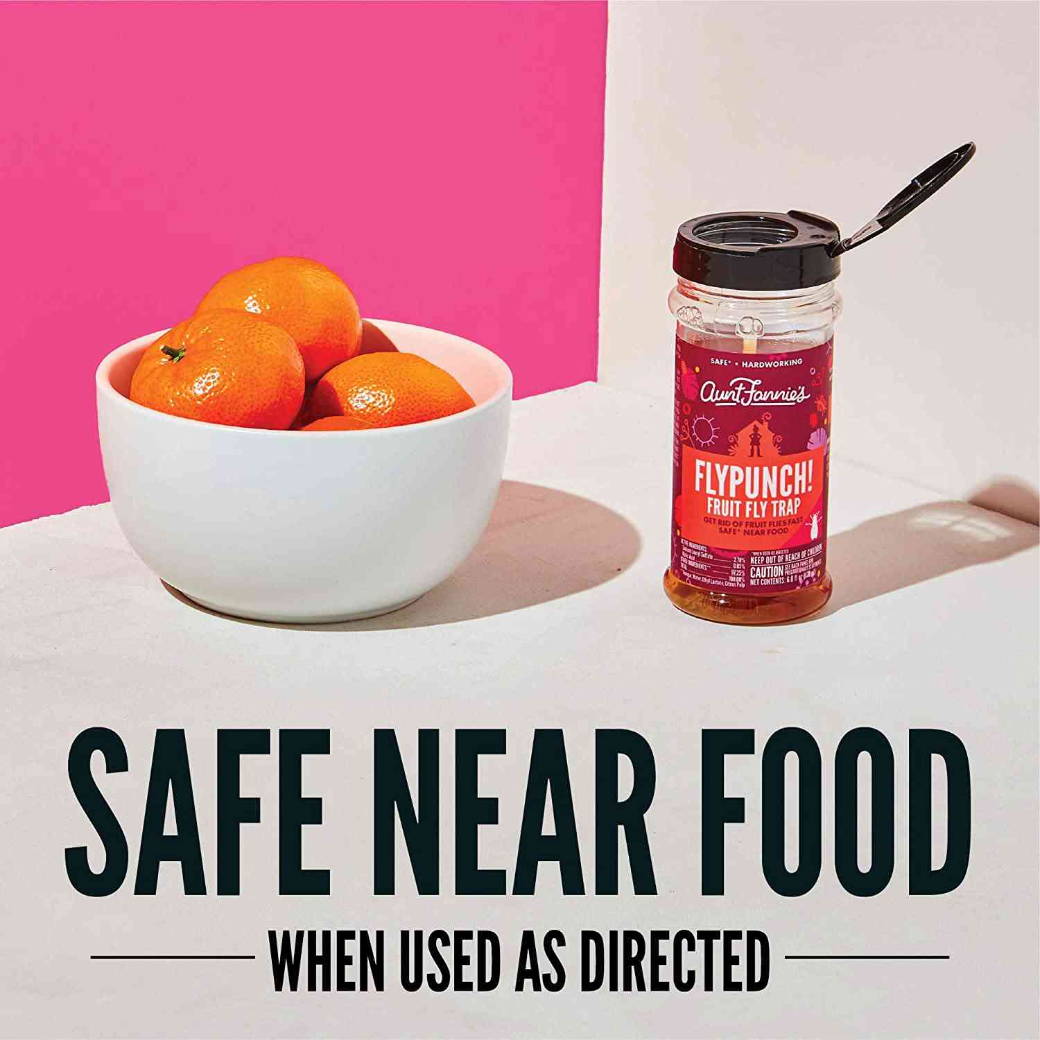 Aunt Fannies FlyPunch - Fruit Fly Trap (3-Pack), Safe & Effective Indoor Solution