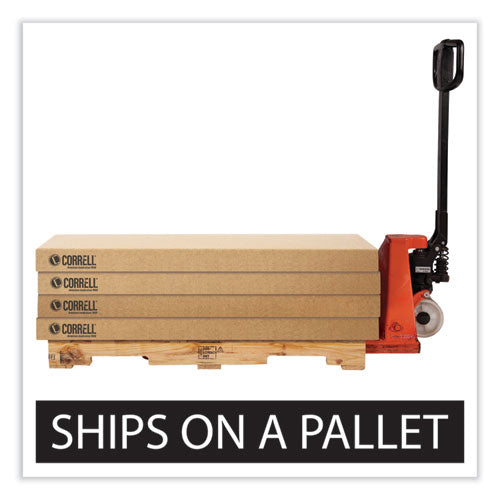 Correll Adjustable Folding Tables - Heavy-Duty Rectangular 72x30x22 to 32 Inches, Yellow Top with Black Legs