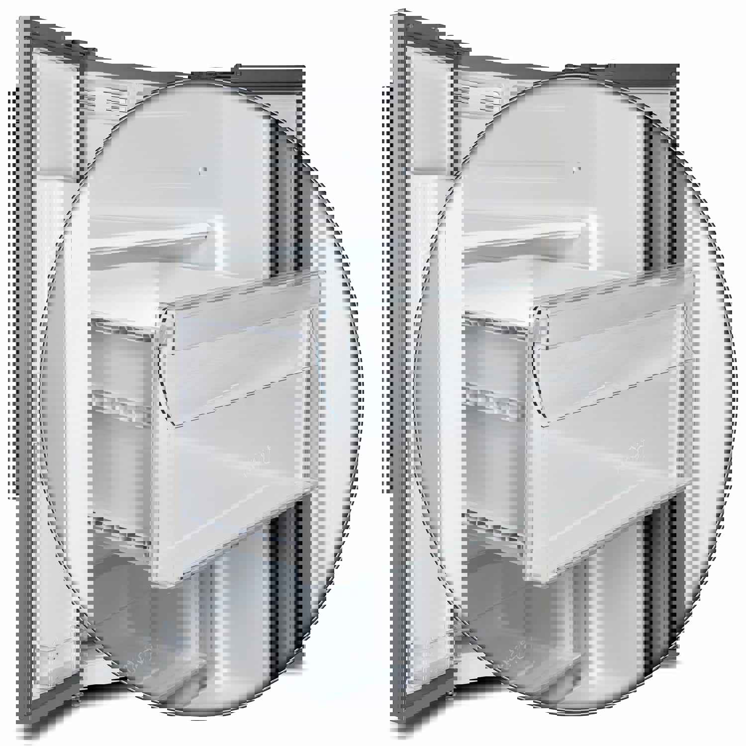 Forno 36-Inch Built-In Side-by-Side 20 cu.ft Stainless Steel Refrigerator with Water Dispenser and Ice Maker