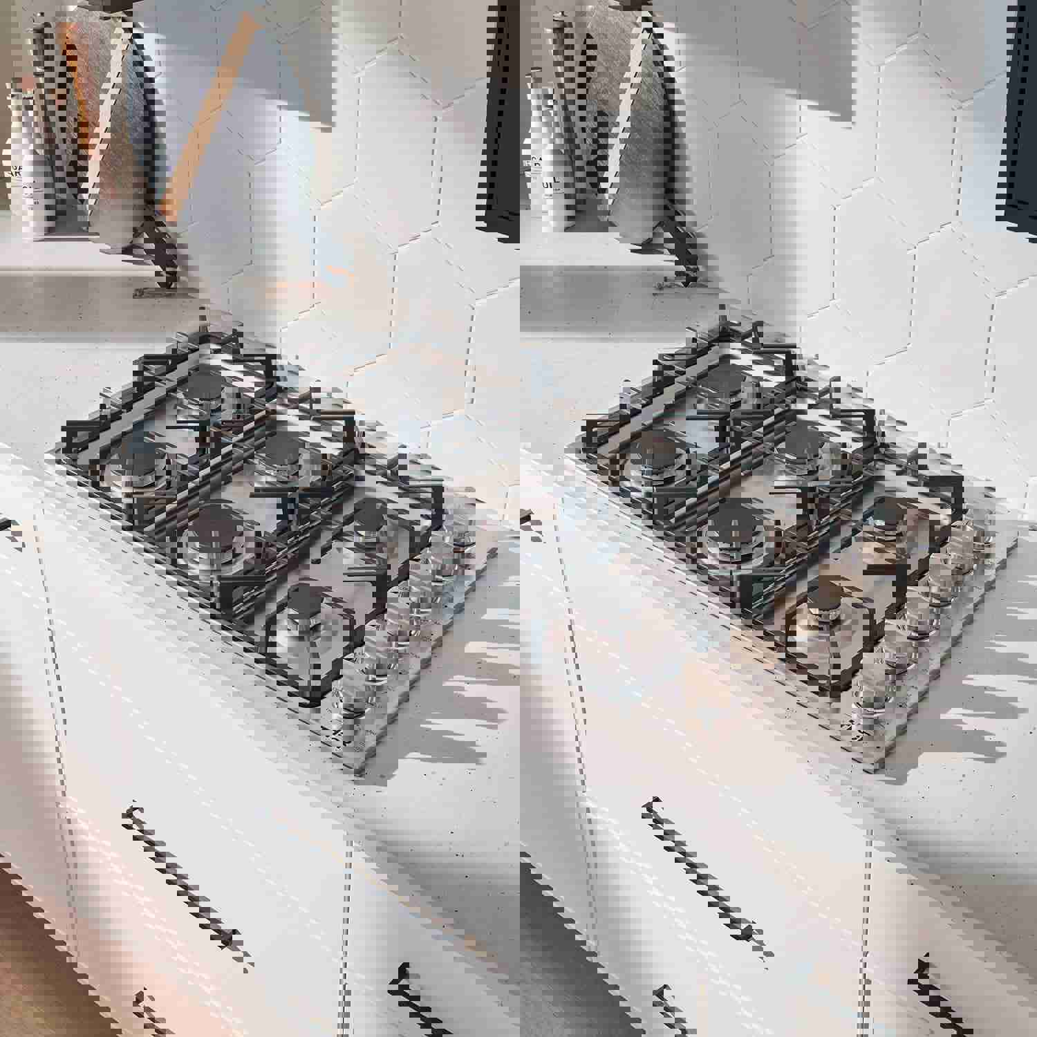 Thor Kitchen 3-Piece Pro Appliance Package - 36-Inch Gas Cooktop, Electric Wall Oven & Wall Mount Hood in Stainless Steel