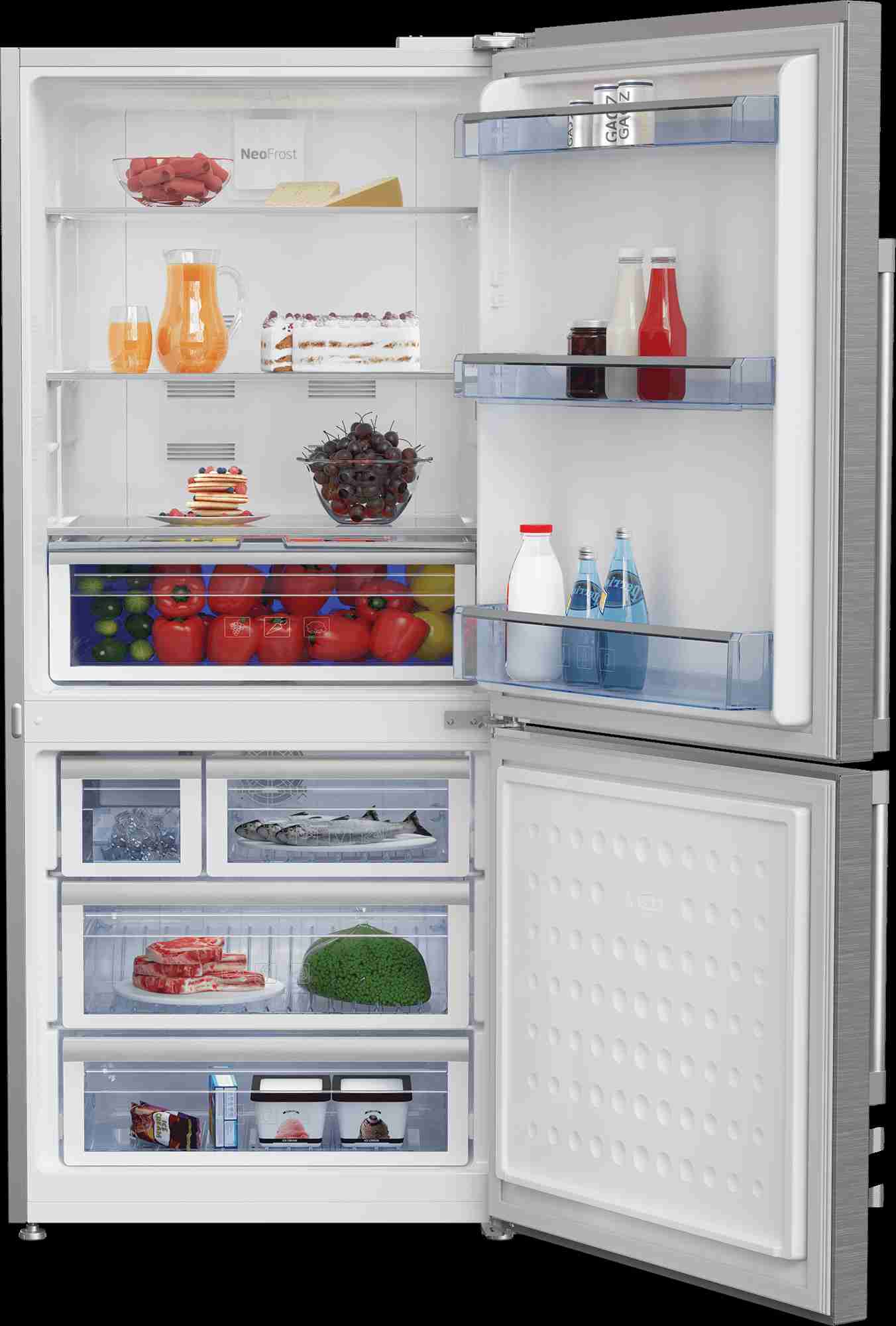 30 Freezer Bottom Stainless Steel Refrigerator with Auto Ice Maker