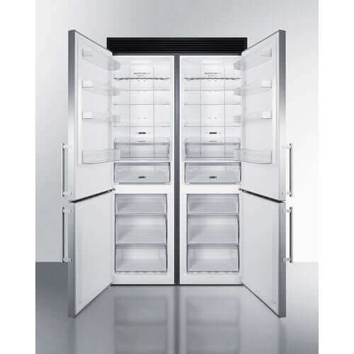 Summit - Energy-Efficient 48 Wide Bottom Freezer Refrigerator Set - SKU FFBF181ES2KIT48