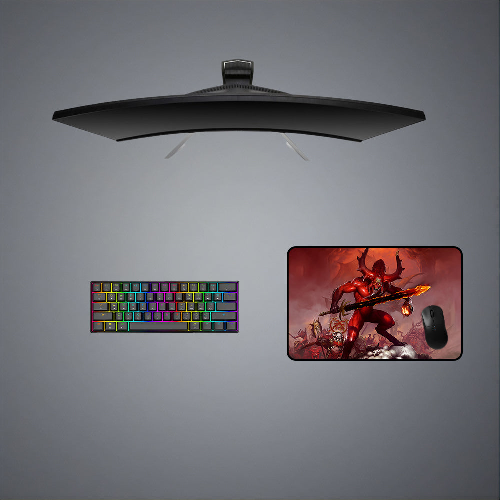 Khorne Daemon Design Gaming Mouse Pad - M-XXL Size for Enhanced Gaming Precision