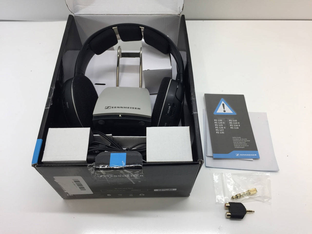 Sennheiser RS120 On-Ear Wireless RF Headphones System with Charging Dock