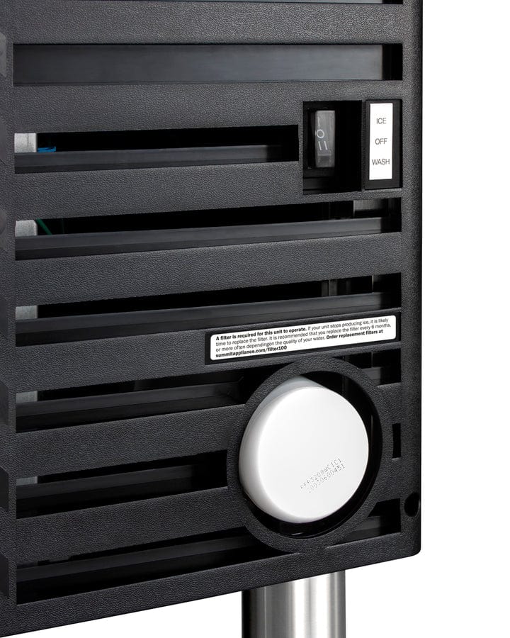 Summit 21 Ice Maker with Self-Cleaning Cycle, Clear Ice Technology & Digital Control - Black