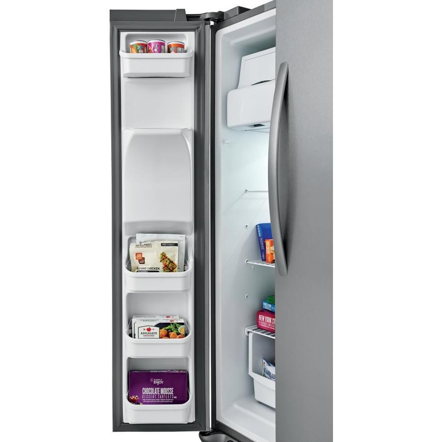 Frigidaire 25.5-cu ft Side-by-Side Refrigerator with Ice Maker (EasyCare Stainless Steel)
