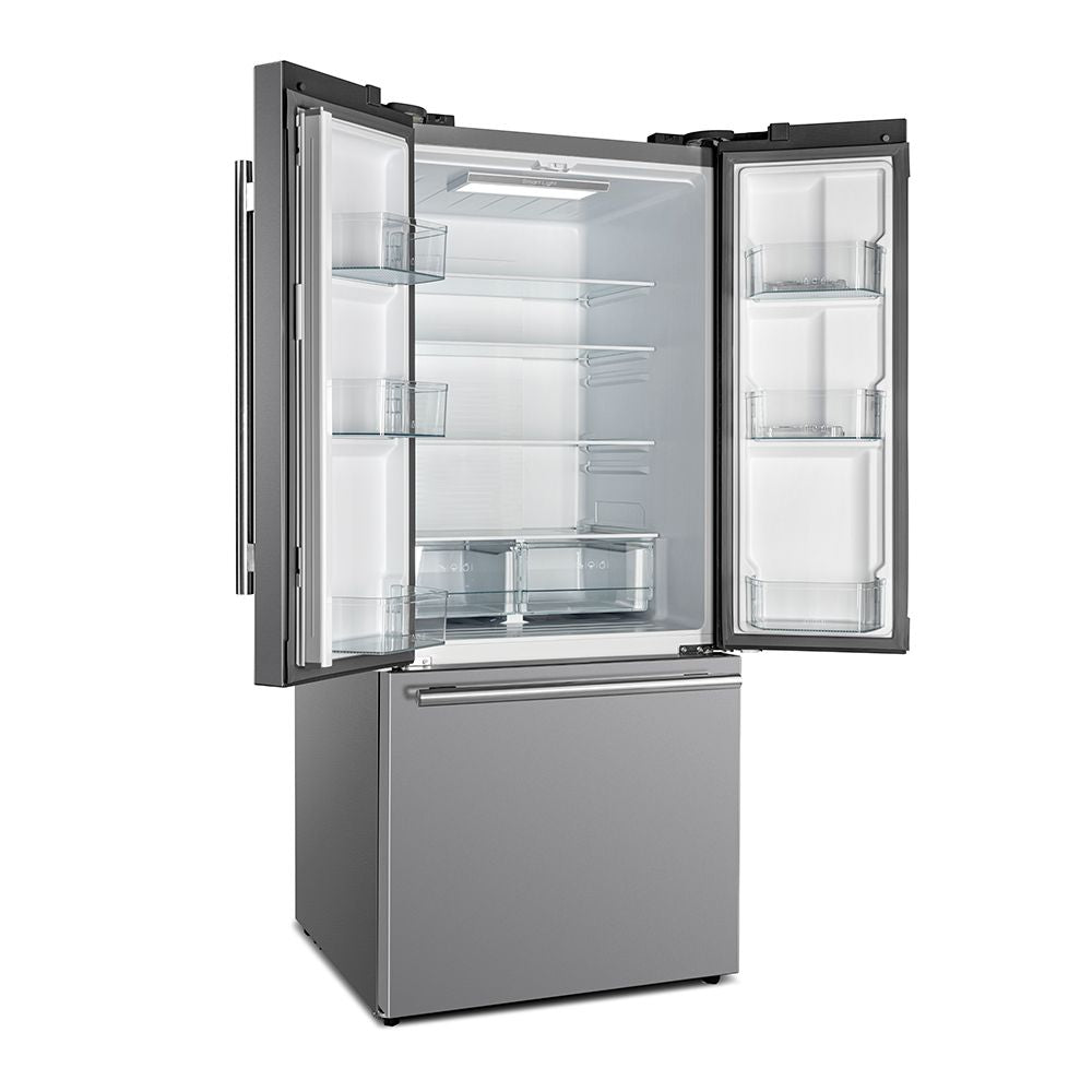 Forno 30 French Door Refrigerator with 17.5 Cu. Ft. and Ice Maker in Stainless Steel