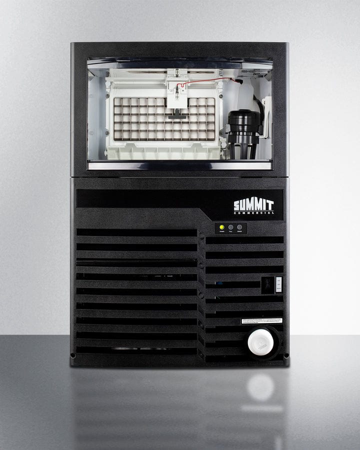 Summit 21 Ice Maker with Self-Cleaning Cycle, Clear Ice Technology & Digital Control - Black