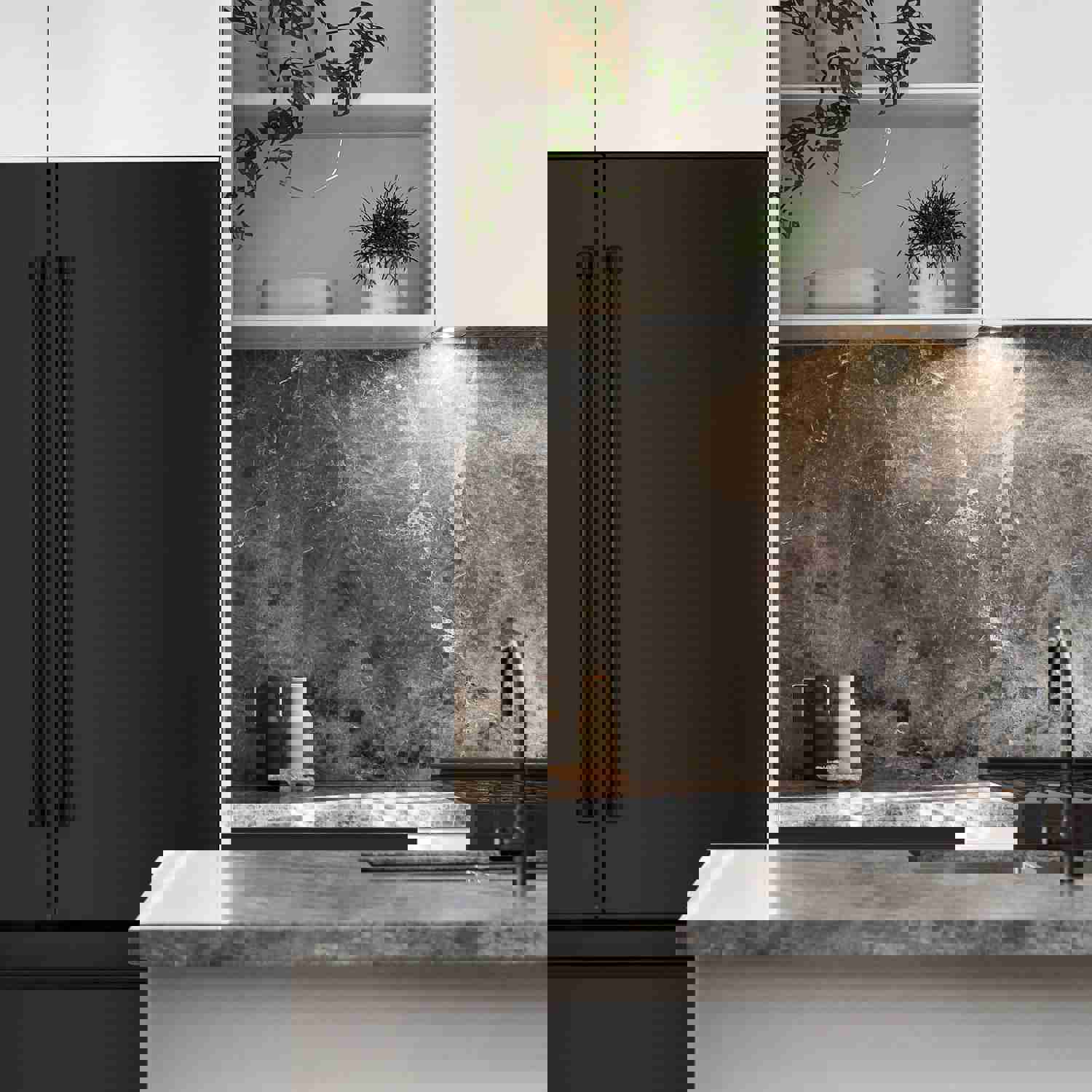 ZLINE 36 22.5 cu. ft Freestanding French Door Refrigerator with Ice Maker in Fingerprint Resistant Black Stainless Steel