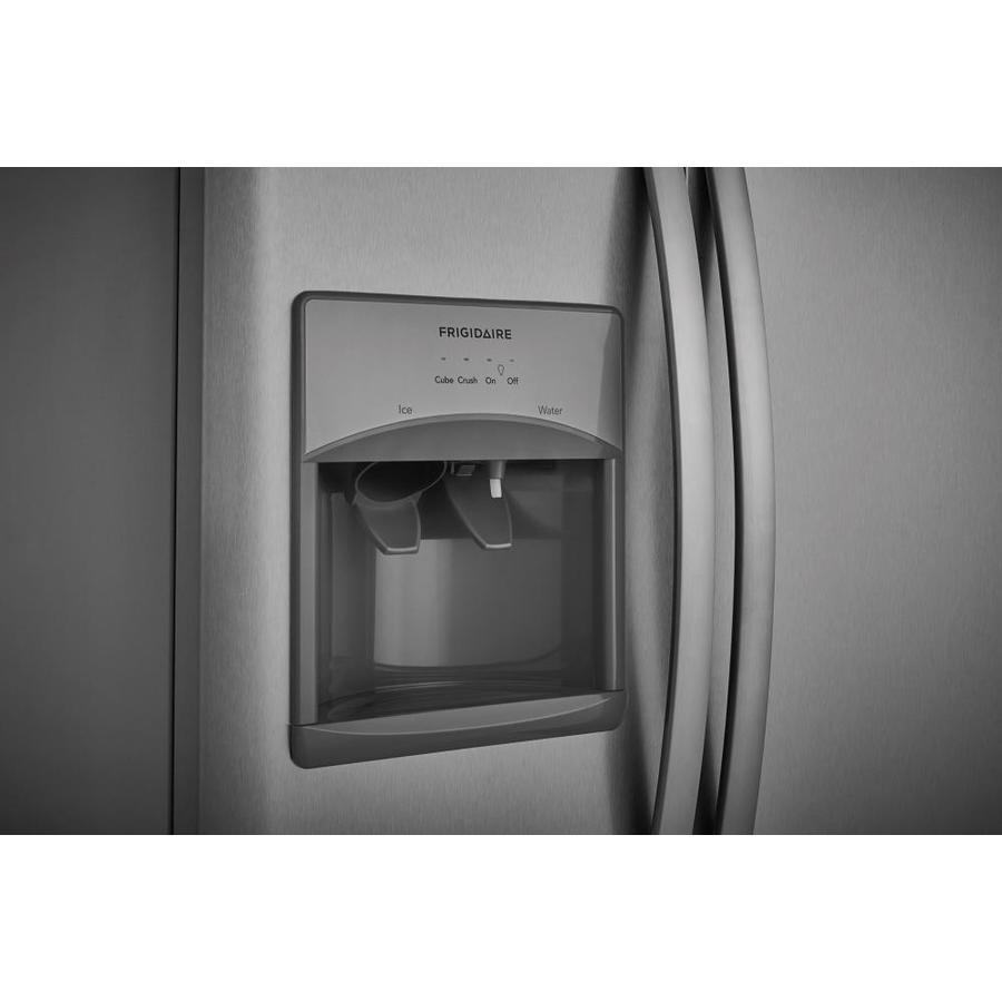 Frigidaire 25.5-cu ft Side-by-Side Refrigerator with Ice Maker (EasyCare Stainless Steel)