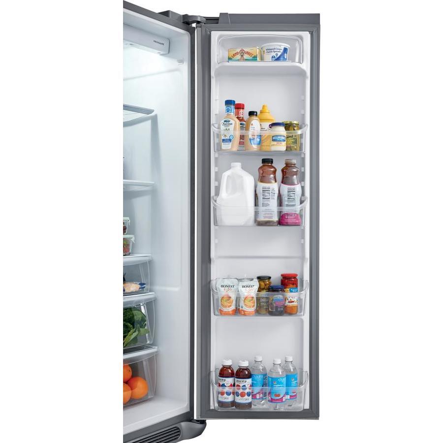 Frigidaire 25.5-cu ft Side-by-Side Refrigerator with Ice Maker (EasyCare Stainless Steel)