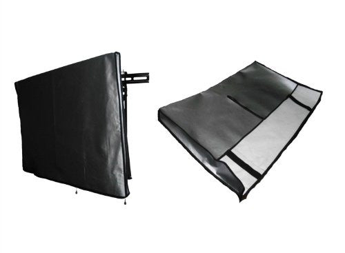 Large Flat Screen TV Marine Grade Black Nylon Dust Cover for Outdoor Use