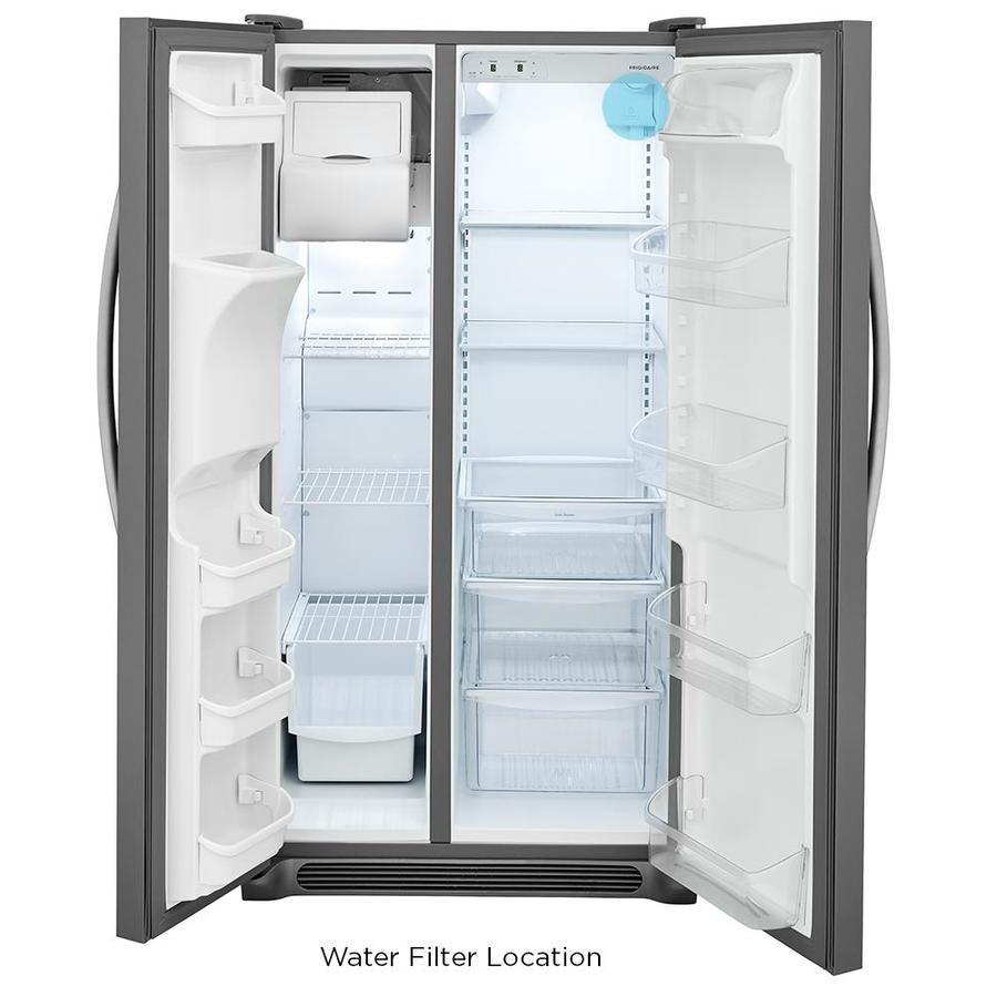 Frigidaire 25.5-cu ft Side-by-Side Refrigerator with Ice Maker (EasyCare Stainless Steel)